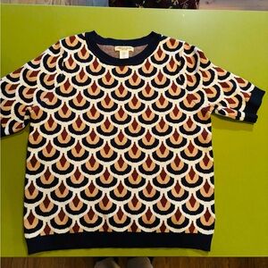 Cute retro looking Short sleeved sweater - 70s look